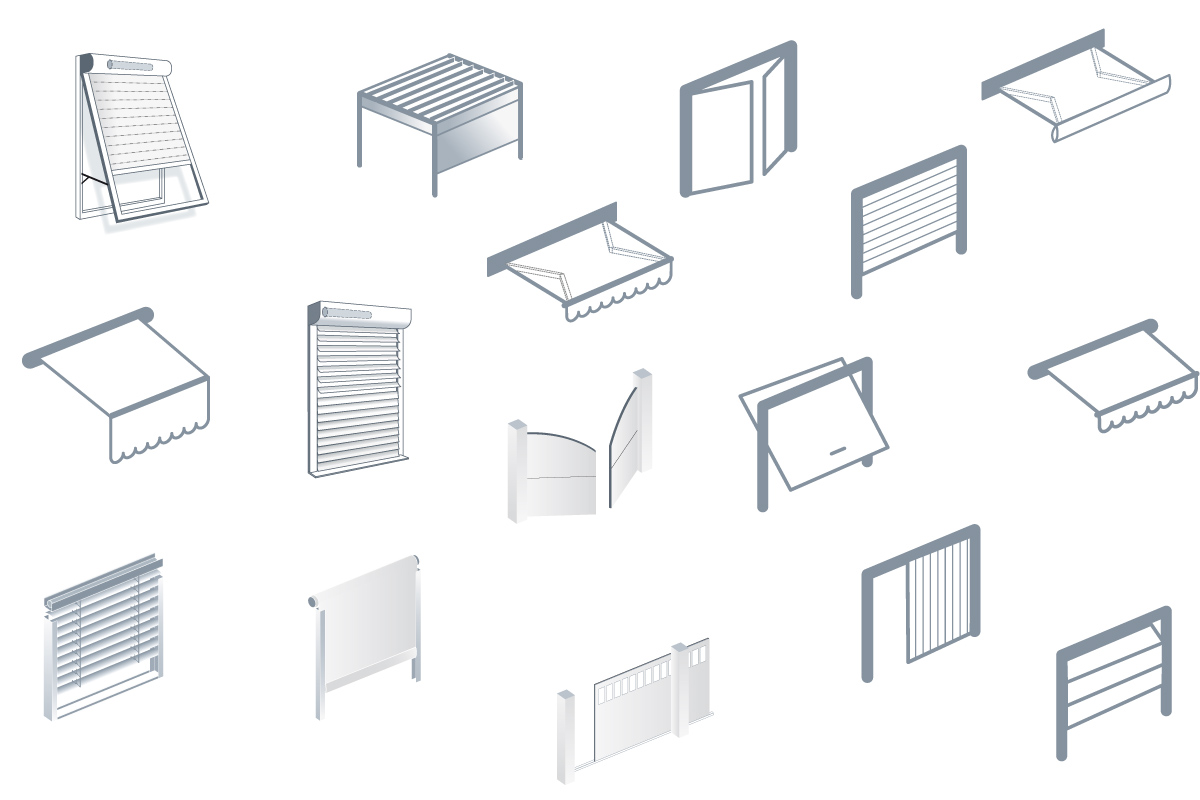 Motorisation Somfy à Nice ouest et Nice nord (06200 et 06100)